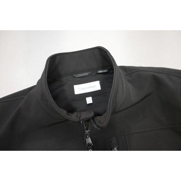 Calvin Klein Black Fleece Softshell Jacket Winter Fall Full Zip Mens Size 3XL - Picture 9 of 14